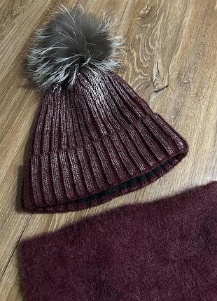 Шапочка і хомутик для дівчинки)