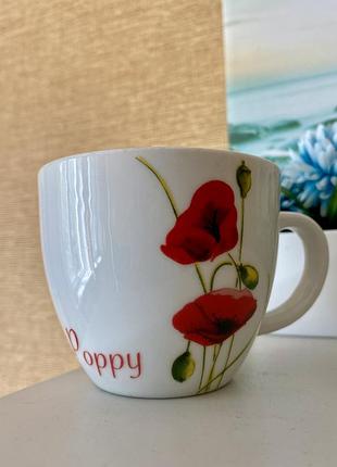 Англія 🇬🇧 dunelm стильна чашка poppy мак в стилі kenzo flower