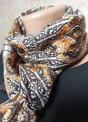 Шелковый принтованный шарф esprit