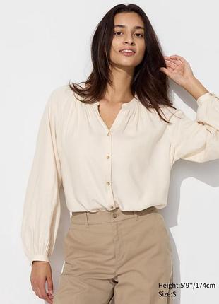 Блуза сорочка uniqlo