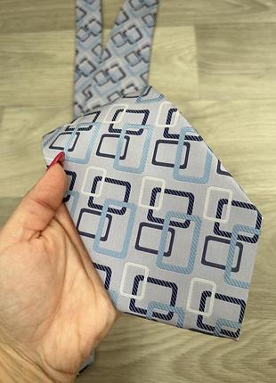 Галстук george широкий лаванда квадраты 2000-е