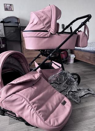 Універсальна коляска 2в1 babypram emmy колір пудра