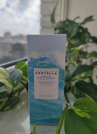 Крем для обличчя з сонцезахистом hyalu-cica water-fit sun serum madagascar centella spf50+ 50 мл
