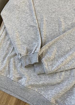 Сірий жіночий світшот h&m 4