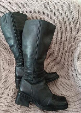 Сапоги сапожки кожаные