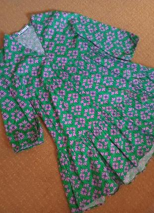 Легкое зеленое платье sinsay