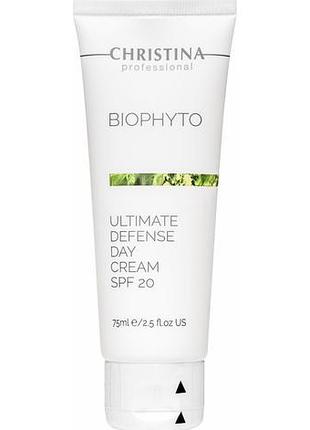 Дневной крем «абсолютная защита» christina bio phyto ultimate defense day cream spf 20, 75 мл