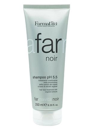 Шампунь против выпадения волос для мужчины farmavita noir 250 ml