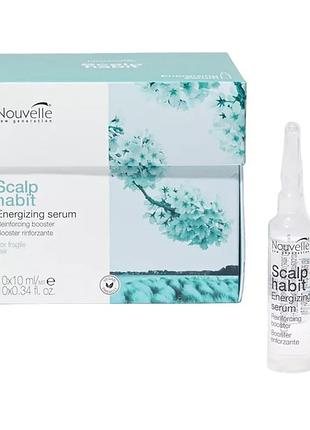 Сироватка тонізуюча nouvelle проти випадіння та для збільшення густоти волосся energizing serum scalp habit 10х10 мл