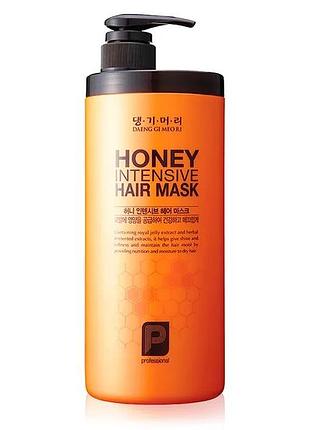 Маска для восстановления волос «медовая терапия» daeng gi meo ri honey intensive hair mask 1000мл