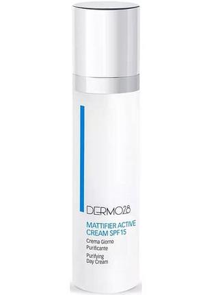 Матирующий дневной крем dermo28 pura mattifier active cream spf15 15 мл