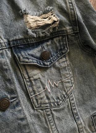 Стильна джинсовка  бренду j1m71/стильный  джинсовый пиджак j1m715 фото