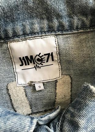 Стильна джинсовка  бренду j1m71/стильный  джинсовый пиджак j1m716 фото