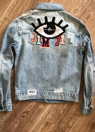 Стильна джинсовка  бренду j1m71/стильный  джинсовый пиджак j1m717 фото