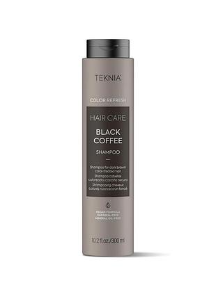 Шампунь lakme для обновления темно-каштановых волос teknia color refresh black coffee 300 мл