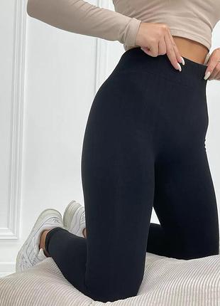 Женские лосины бесшовные на кашемировом меху, теплые зимние лосины с высокой посадкой