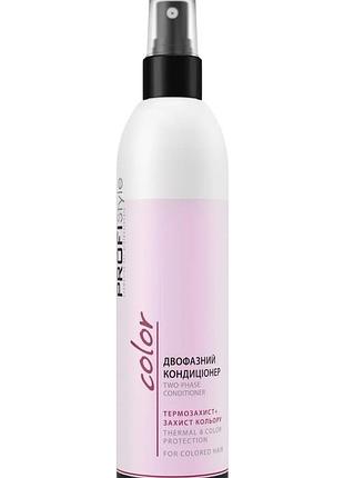 Двухфазный кондиционер для волос "термозащита+защита цвета" profistyle color 250 мл