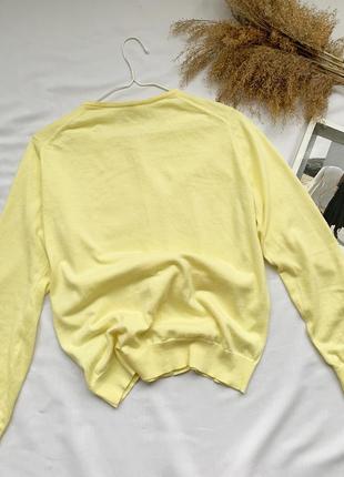 Кофта, кардиган, джемпер, пуловер, желтый, uniqlo2 фото