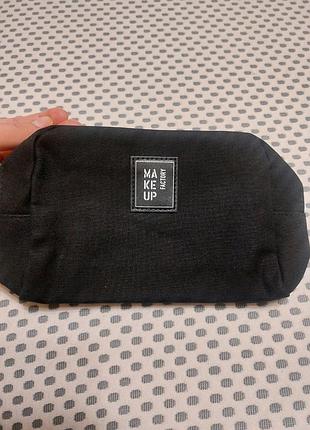 Вместительная хлопковая косметичка makeup factory