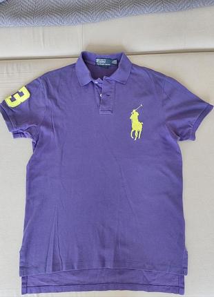 Теніска фіолетовоя polo ralph lauren