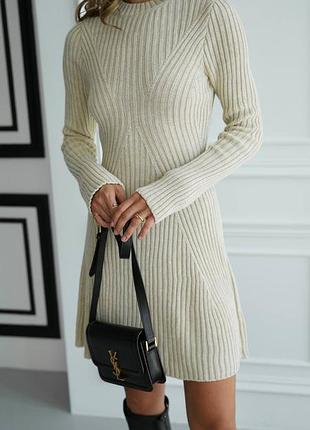 Накладной платеж ❤ 30% шерсть шерсть шерсть шерстяного вязаного фактурная расклешенная