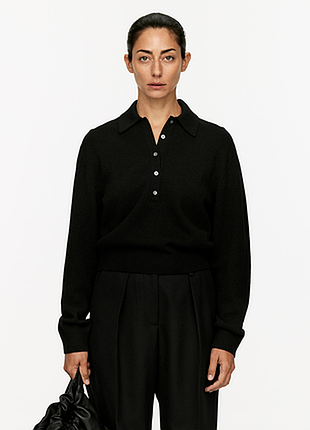 Якісний вовняний джемпер-поло arket №546/21