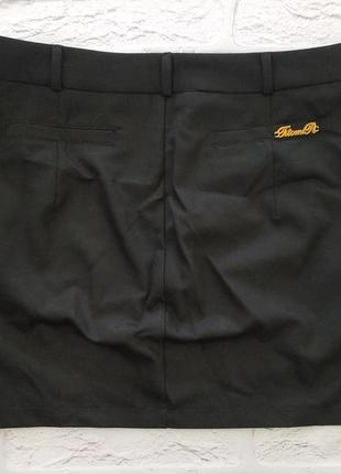 Юбка черная короткая, мини юбка, офисная юбка, школьная юбка мини, черная юбка3 фото