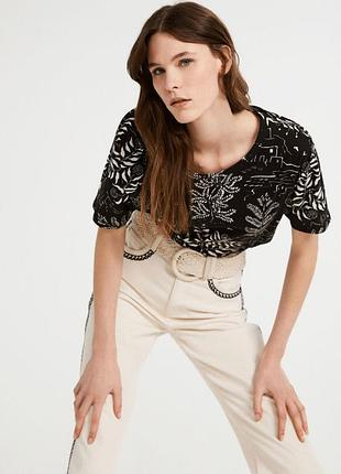 Футболка французького бренду claudie pierlot з органічної бавовни, розмір l 5