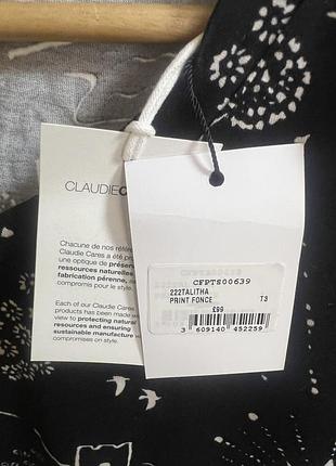 Футболка французького бренду claudie pierlot з органічної бавовни, розмір l 7