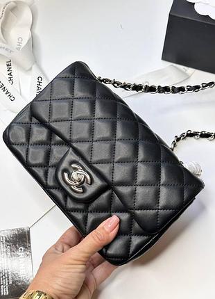 Черная классическая сумка люкс класса брендовая