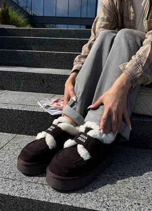 Трендовые ботиночки натуральная замша/цвет шоколад 🍫