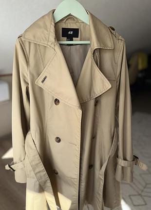 Тренч бежевий h&m 34р. 160/80а