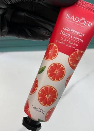 Увлажняющий и питательный крем для рук sadoer с грейпфрутом