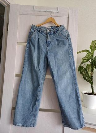 Джинсы палаццо 40 на 110, 55 бедра , 77 шаговпя