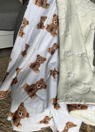 Дитячий двосторонній пледик 100*80