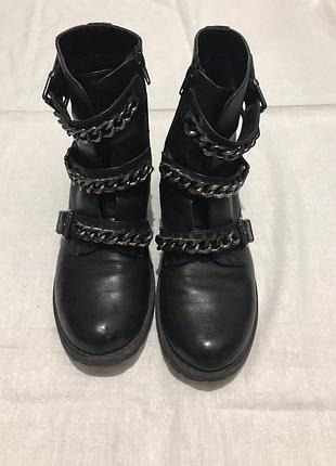 Полусапоги кожаные р.39