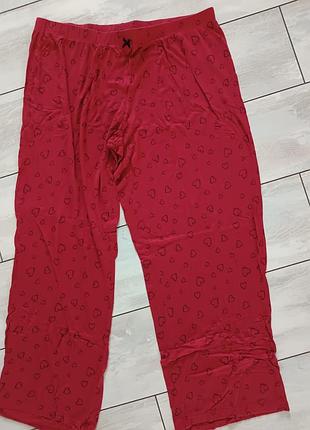 Легкие домашние женские брюки хлопок, размер 52-54