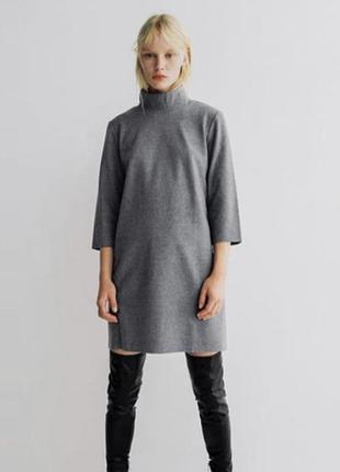 Теплое очень приятное базовое платье зара