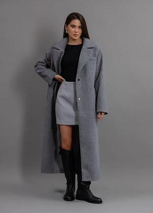 Пальто длинное классическое