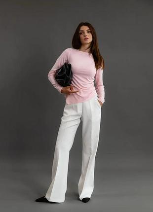 Лонгслів з драпіруванням