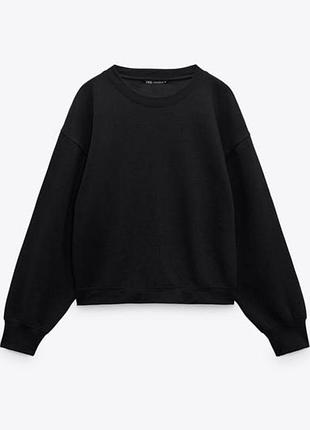 Zara свитшот черный цвет