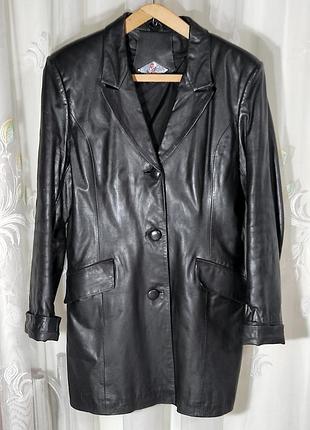 Женская куртка (жакет,пиджак) натуральная кожа бренд nikelai италия оригинал винтаж