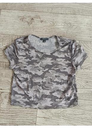 Камуфляжная футболка топ сетка