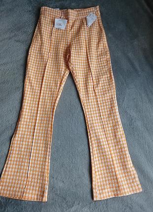 Брюки в клетку, размер xs