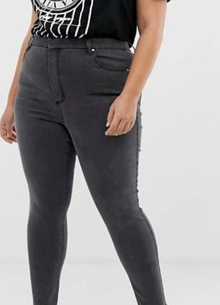 Мегакруті стрейчеві джинси джеггінси висока посадка батал new look curves
