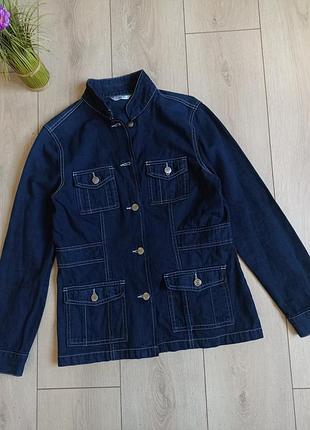 Джинсовая куртка пиджак коттоновый пиджак