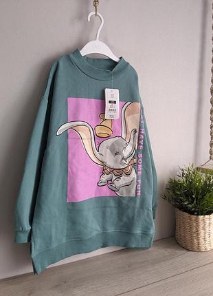 Свитшот удлиненный без утепления