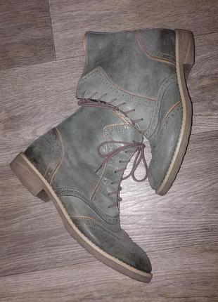 Утеплённые кожаные женские ботинки,
демисезонные ботинки ботильоны, женская обувь