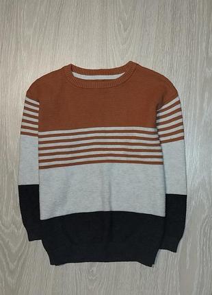 Фактурный джемпер, свитер от f&amp;f на 6-7 лет