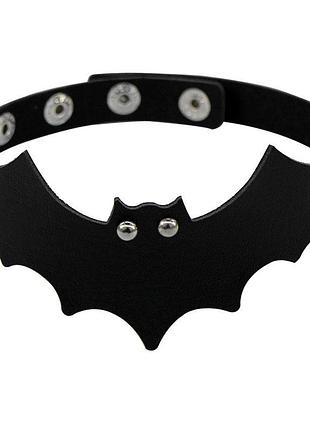 Чокер на хэллоуин летучая мышь one size черный